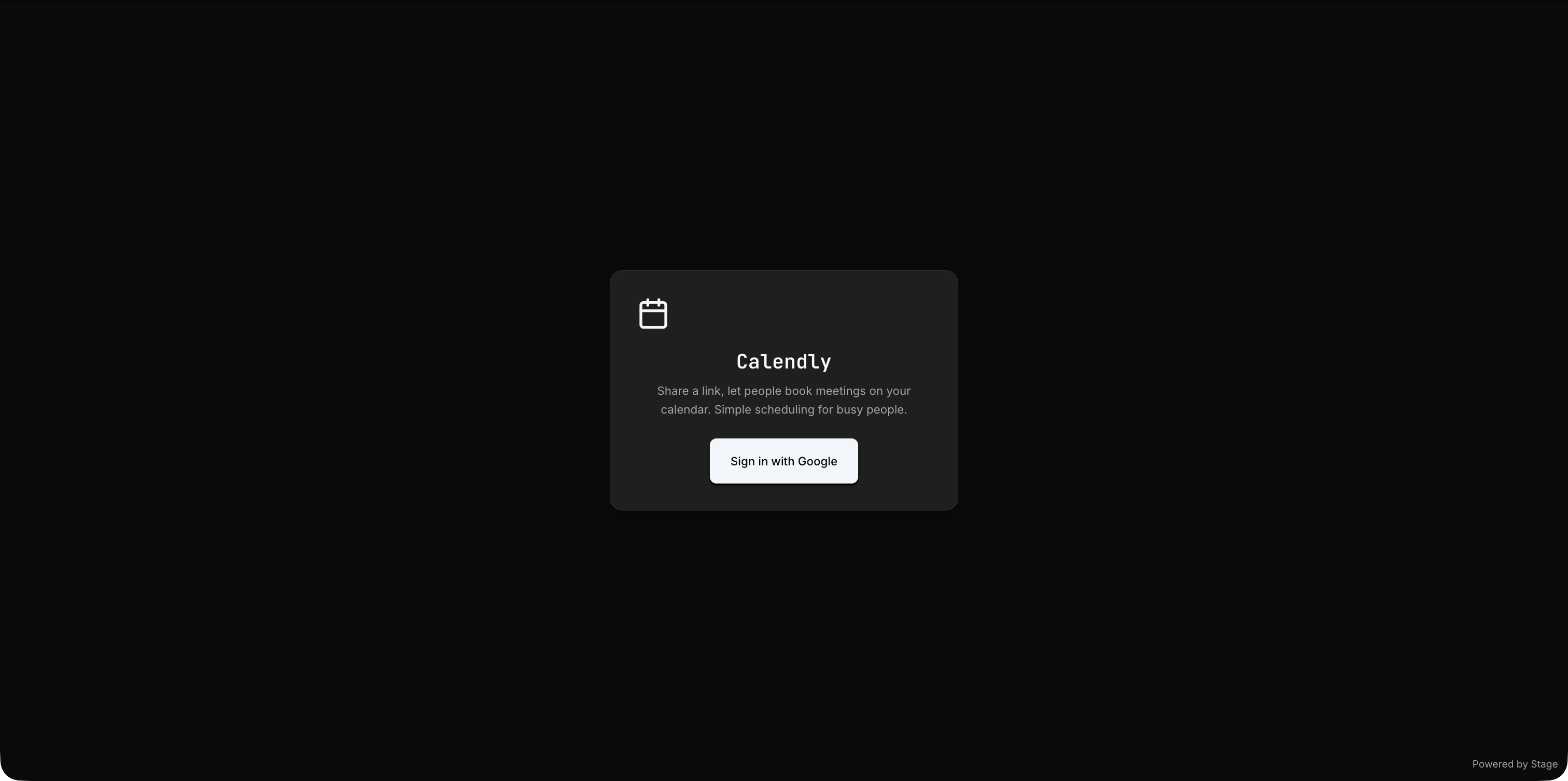 Stage app in dark mode