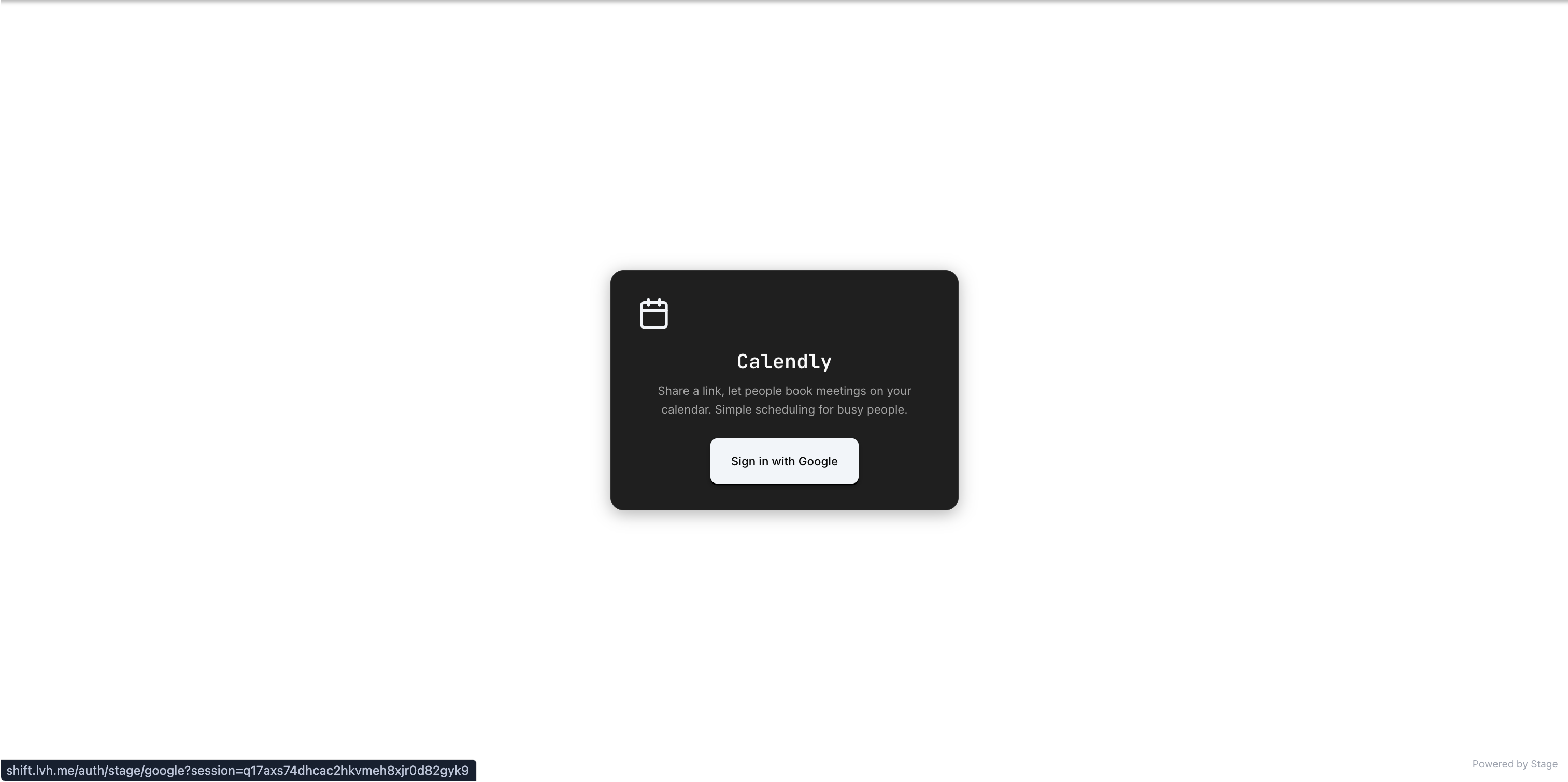 Stage app in light mode